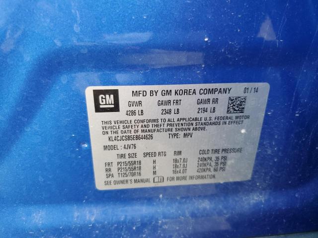 Photo 10 from auction – 2014 BUICK ENCORE with VIN KL4CJCSB5EB644626