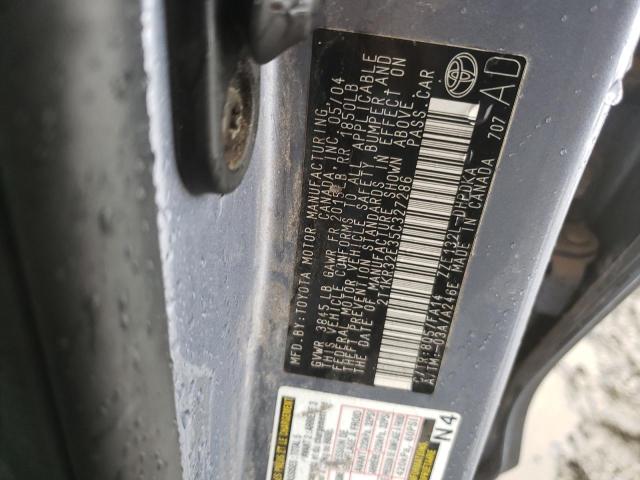Photo 10 from auction – 2005 TOYOTA COROLLA MA with VIN 2T1KR32E35C327286
