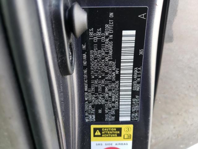 Photo 10 from auction – 2012 TOYOTA HIGHLANDER with VIN 5TDDK3EH5CS154636