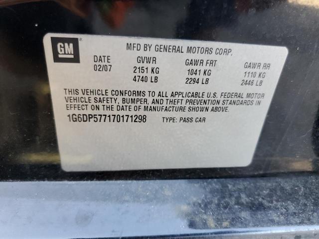 Photo 10 from auction – 2007 CADILLAC CTS HI FEA with VIN 1G6DP577170171298