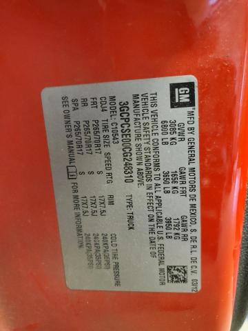 Photo 10 from auction – 2012 CHEVROLET SILVERADO with VIN 3GCPCSE00CG248310