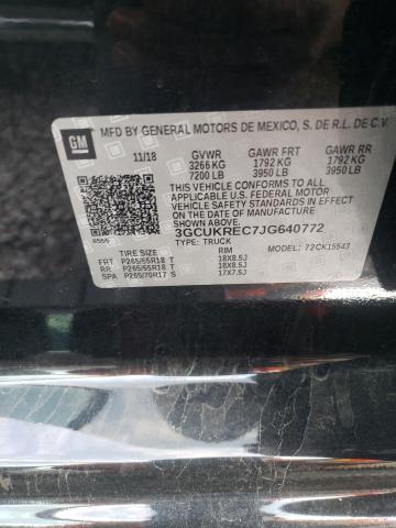 Photo 10 from auction – 2018 CHEVROLET SILVERADO with VIN 3GCUKREC7JG640772