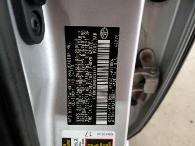 Photo 10 from auction – 2013 TOYOTA AVALON BAS with VIN 4T1BK1EB6DU038894