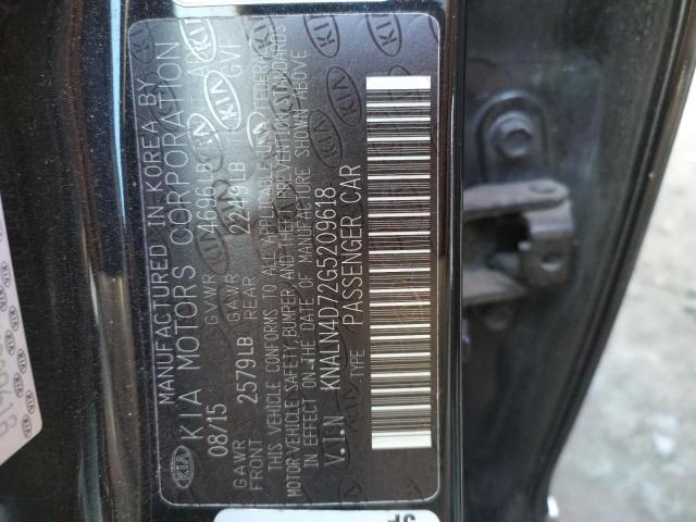Photo 10 from auction – 2016 KIA CADENZA LU with VIN KNALN4D72G5209618