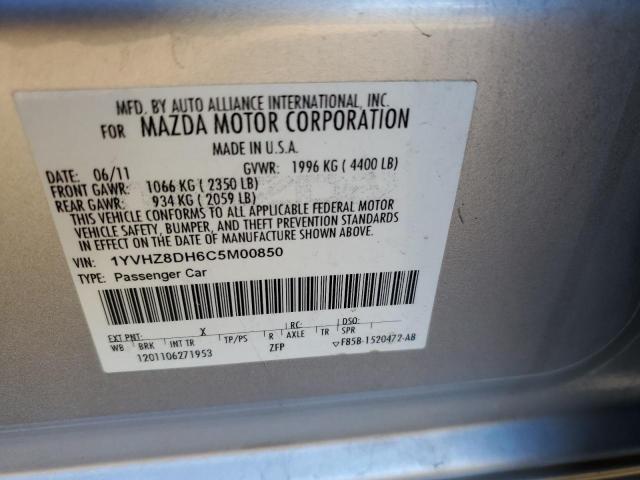 Photo 10 from auction – 2012 MAZDA 6 I with VIN 1YVHZ8DH6C5M00850