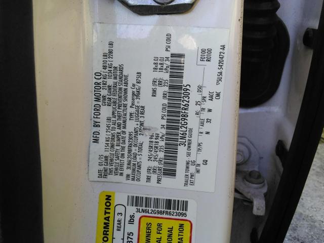 Photo 10 from auction – 2015 LINCOLN MKZ with VIN 3LN6L2G98FR623095