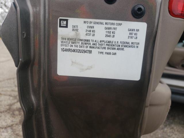 Photo 10 from auction – 2002 BUICK LESABRE LI with VIN 1G4HR54KX2U294788