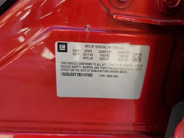 Photo 10 from auction – 2011 CADILLAC CTS PERFOR with VIN 1G6DJ5EY7B0147965