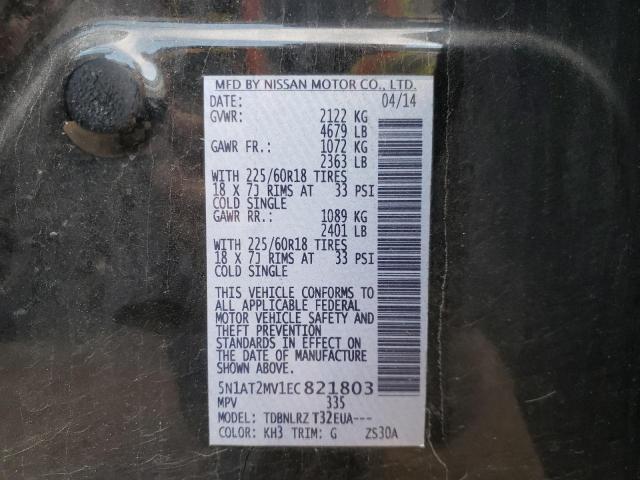 Photo 10 from auction – 2014 NISSAN ROGUE S with VIN 5N1AT2MV1EC821803
