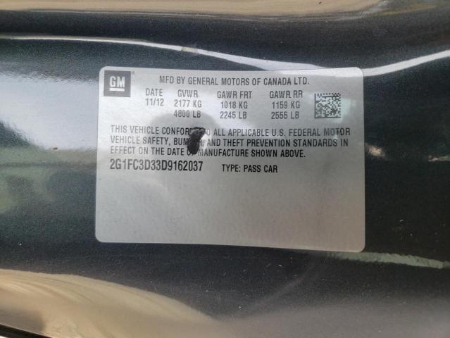 Photo 10 from auction – 2013 CHEVROLET CAMARO LT with VIN 2G1FC3D33D9162037