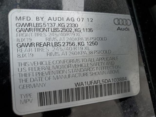 Photo 10 from auction – 2013 AUDI A4 ALLROAD with VIN WA1UFAFL5DA103884