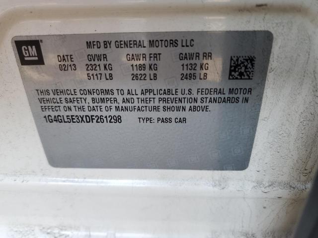 Photo 10 from auction – 2013 BUICK LACROSSE with VIN 1G4GL5E3XDF261298