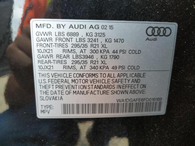 Photo 10 from auction – 2015 AUDI Q7 PRESTIG with VIN WA1DGAFE6FD016169
