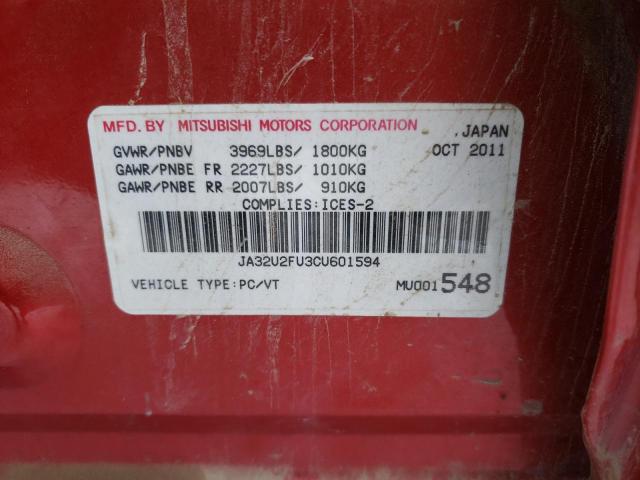 Photo 10 from auction – 2012 MITSUBISHI LANCER ES/ with VIN JA32U2FU3CU601594
