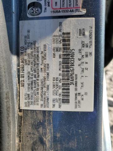 Photo 10 from auction – 2011 FORD FUSION SEL with VIN 3FAHP0JG7BR334075