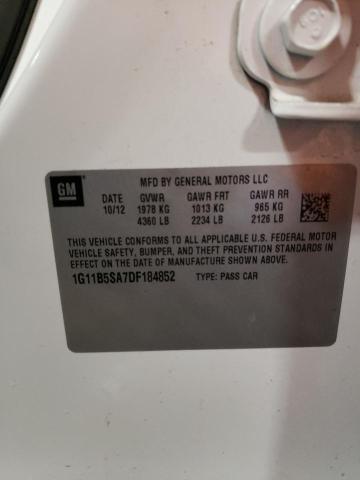 Photo 10 from auction – 2013 CHEVROLET MALIBU LS with VIN 1G11B5SA7DF184852