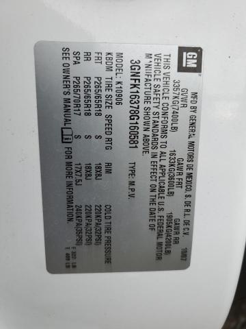 Photo 10 from auction – 2008 CHEVROLET SUBURBAN K with VIN 3GNFK16378G160581