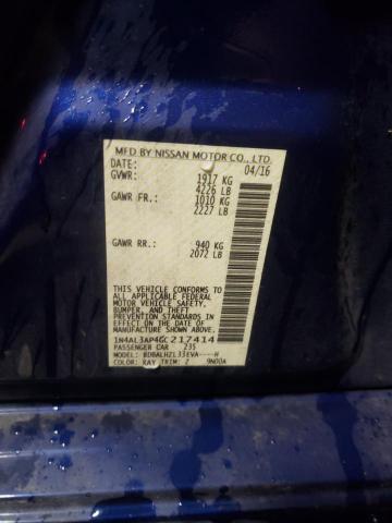 Photo 10 from auction – 2016 NISSAN ALTIMA 2.5 with VIN 1N4AL3AP4GC217414