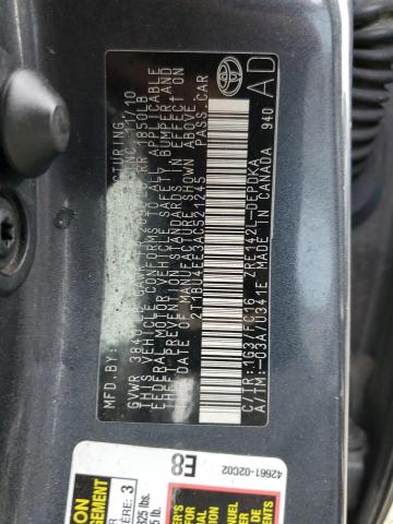 Photo 10 from auction – 2010 TOYOTA COROLLA BA with VIN 2T1BU4EE3AC521245