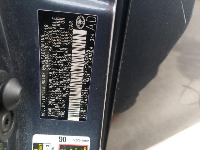 Photo 12 from auction – 2018 TOYOTA COROLLA L with VIN 2T1BURHE8JC122758