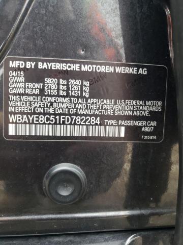 Photo 10 from auction – 2015 BMW 750LI with VIN WBAYE8C51FD782284
