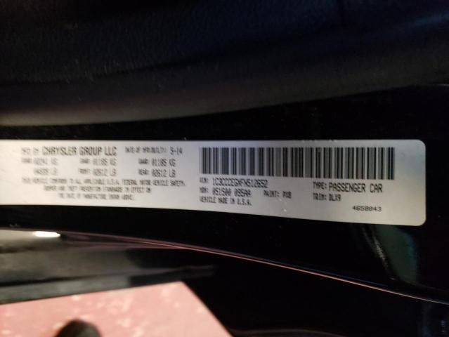 Zdjęcie 10 z aukcji – 2015 CHRYSLER 200 C z VIN 1C3CCCEGXFN512652