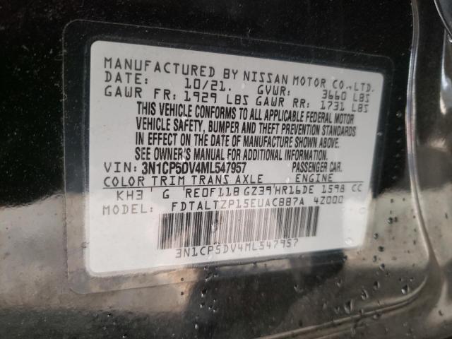 Photo 10 from auction – 2021 NISSAN KICKS SR with VIN 3N1CP5DV4ML547957