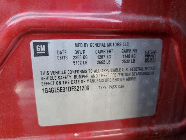 Photo 10 from auction – 2013 BUICK LACROSSE with VIN 1G4GL5E31DF321209