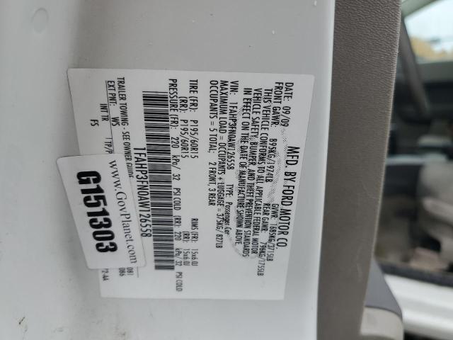 Photo 10 from auction – 2010 FORD FOCUS SE with VIN 1FAHP3FN0AW126558