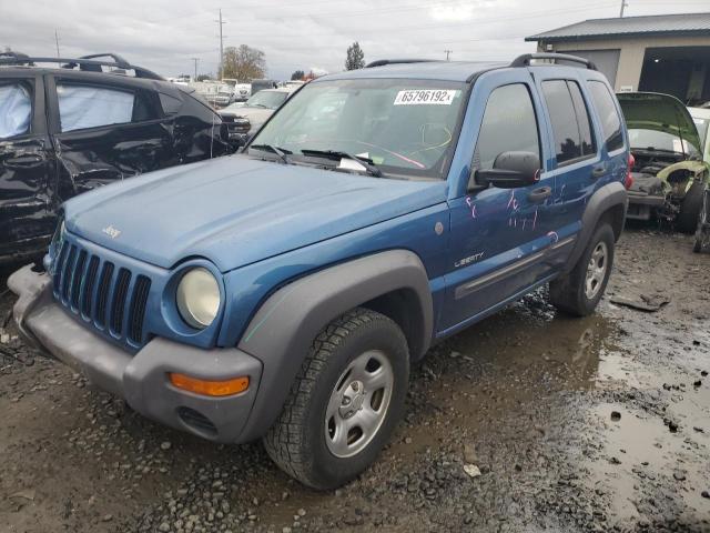 Photo 2 from auction – 2004 JEEP LIBERTY SP with VIN 1J4GL48K04W227544