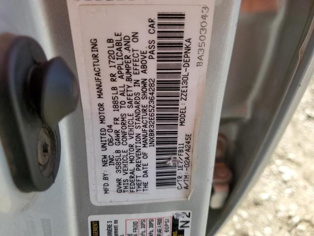 Photo 10 from auction – 2005 TOYOTA COROLLA with VIN 1NXBR32E65Z364282