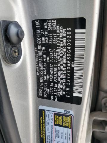Photo 10 from auction – 2013 KIA SORENTO LX with VIN 5XYKT3A68DG409366