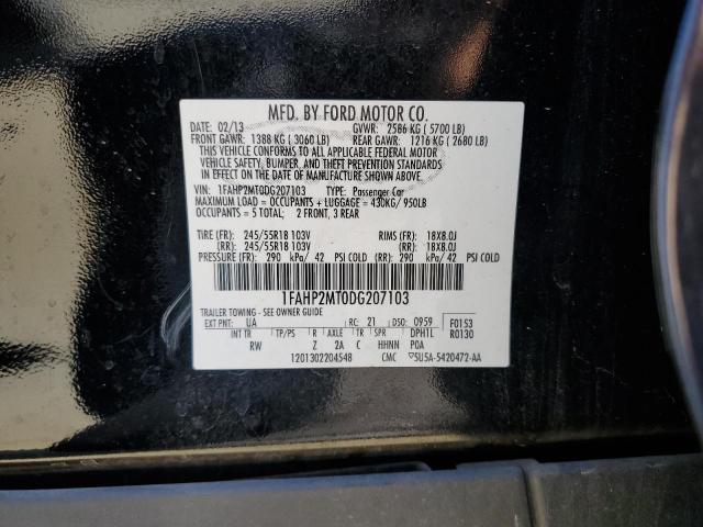 Photo 10 from auction – 2013 FORD TAURUS POL with VIN 1FAHP2MT0DG207103