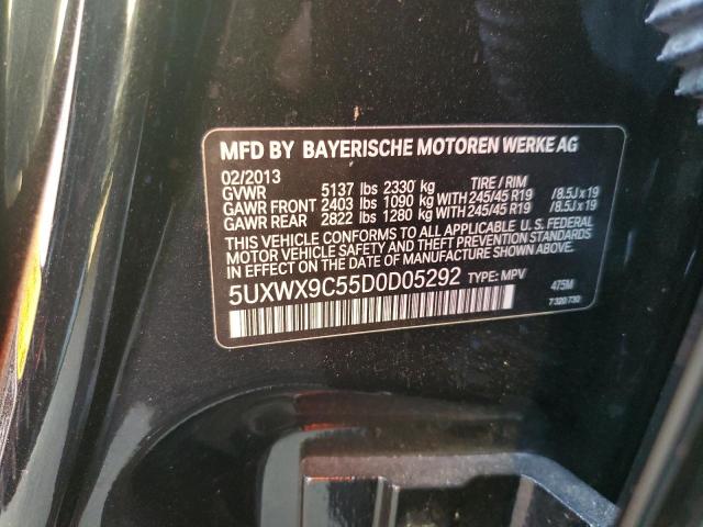 Photo 10 from auction – 2013 BMW X3 XDRIVE2 with VIN 5UXWX9C55D0D05292