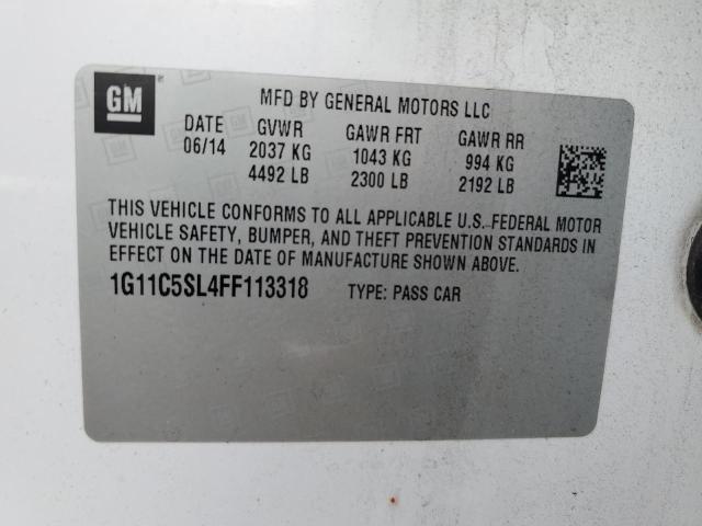 Photo 10 from auction – 2015 CHEVROLET MALIBU 1LT with VIN 1G11C5SL4FF113318