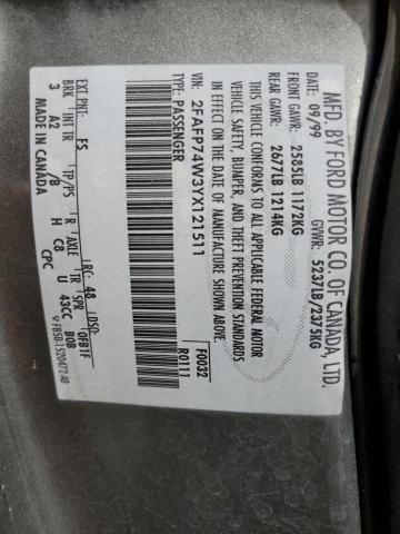 Photo 10 from auction – 2000 FORD CROWN VICT with VIN 2FAFP74W3YX121511