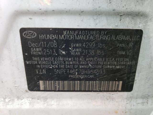 Photo 12 from auction – 2009 HYUNDAI SONATA GLS with VIN 5NPET46C79H554593