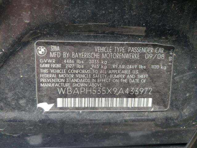 Photo 10 from auction – 2009 BMW 328 I SULE with VIN WBAPH535X9A433972