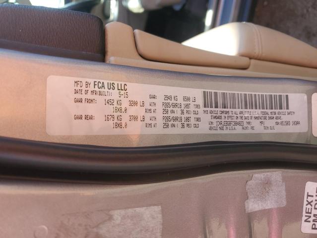 Photo 10 from auction – 2015 JEEP GRAND CHER with VIN 1C4RJEBG8FC884823