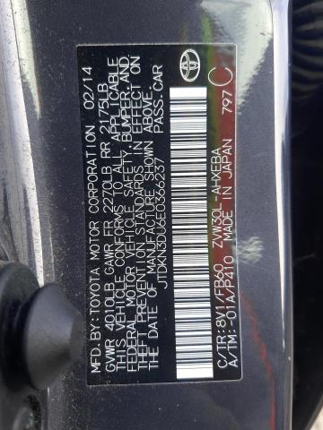 Photo 10 from auction – 2014 TOYOTA PRIUS with VIN JTDKN3DU6E0366237