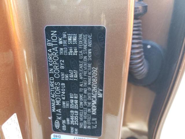 Photo 10 from auction – 2017 KIA SPORTAGE L with VIN KNDPMCAC2H7087092