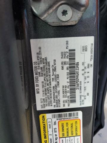 Photo 10 from auction – 2016 FORD FUSION TIT with VIN 3FA6P0D94GR133486