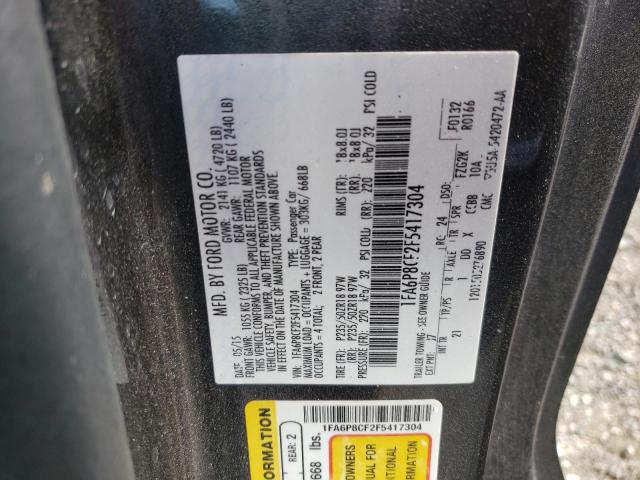 Photo 10 from auction – 2015 FORD MUSTANG GT with VIN 1FA6P8CF2F5417304