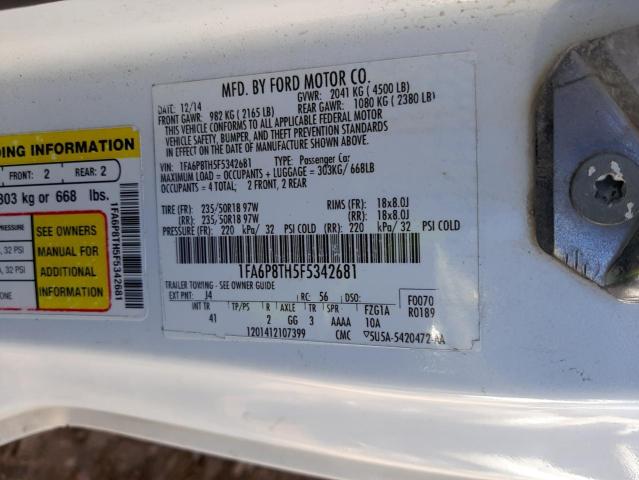 Photo 10 from auction – 2015 FORD MUSTANG with VIN 1FA6P8TH5F5342681