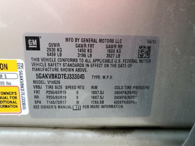 Photo 10 from auction – 2014 BUICK ENCLAVE with VIN 5GAKVBKD7EJ333045