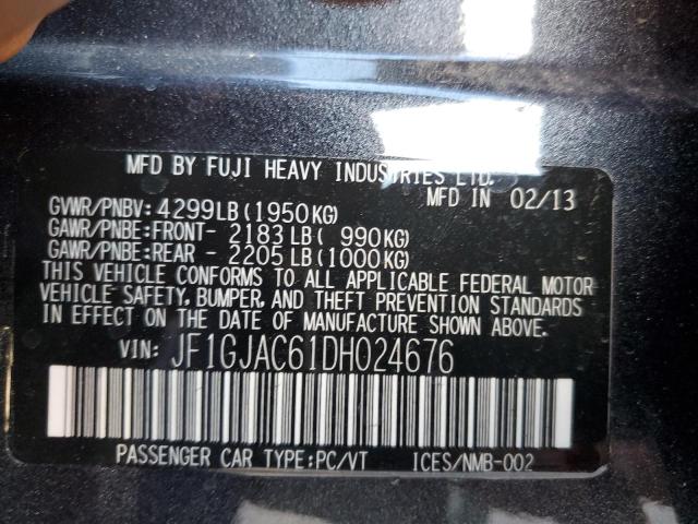 Photo 10 from auction – 2013 SUBARU IMPREZA PR with VIN JF1GJAC61DH024676
