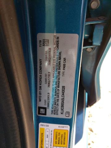 Photo 10 from auction – 2020 CHEVROLET SPARK LS with VIN KL8CB6SA5LC443028