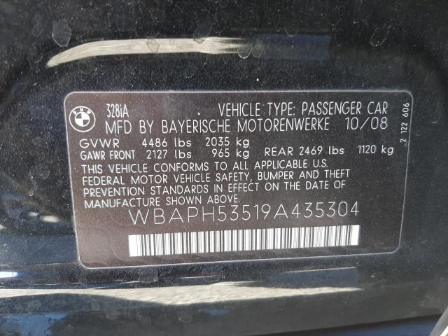 Photo 10 from auction – 2009 BMW 328 I SULE with VIN WBAPH53519A435304