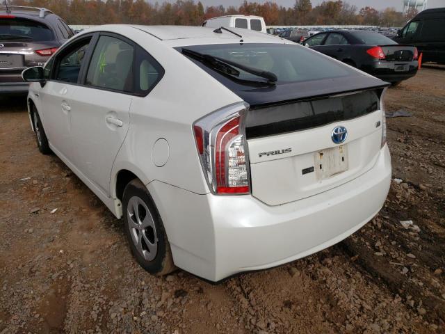 Photo 3 from auction – 2012 TOYOTA PRIUS with VIN JTDKN3DU8C5400615