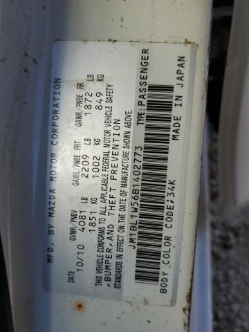 Photo 10 from auction – 2011 MAZDA 3 S with VIN JM1BL1W56B1402773